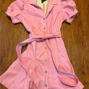 Dolce Cabo Pink Button-Up Dress